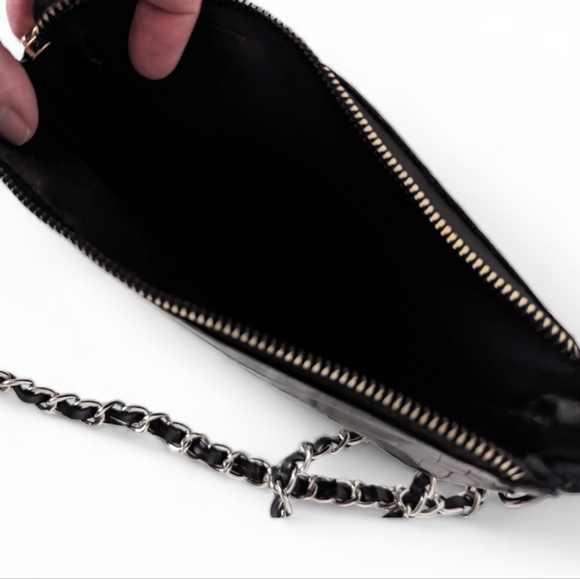 🐊Cute, Black Alligator Skin-Look Crossbody Bag w/ Matching Coin PurseUnbranded - Picture 6 of 10
